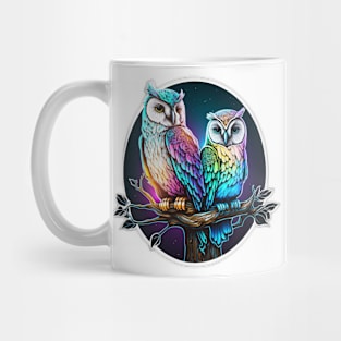 16 bit Owls Irridescent Majestic Moonlight Mug